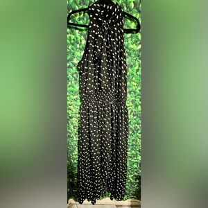 Ralph Lauren Black and White Backless Dress